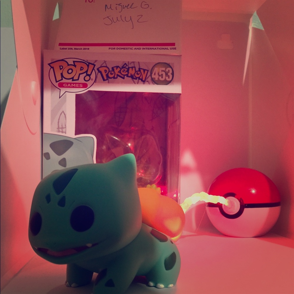 Funko Pop bulbasaur Custom return pokeball